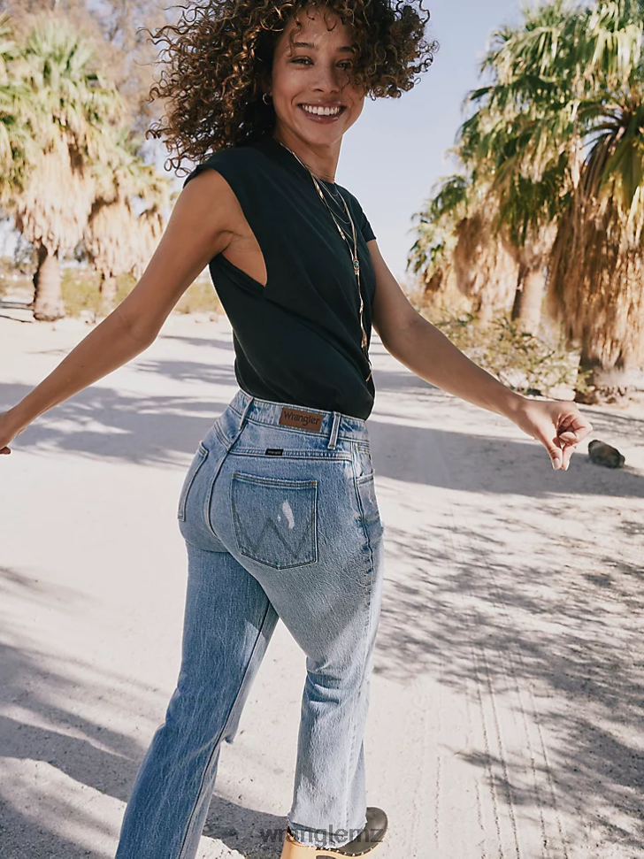 Wrangler Worldwide 661 High Rise Wide Leg Jean Preloved (112334587) Women Clothing DRL6LH771