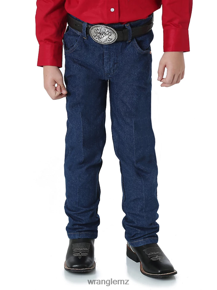 Wrangler Cowboy Cut Original Fit Jean Prewashed Indigo (13MWZJP) Boys Clothing DRL6LH953