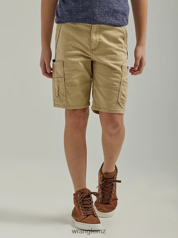 Wrangler Gamer Cargo Short (Husky) Caramel (112334590) Boys Clothing DRL6LH1010