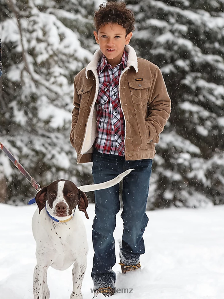 Wrangler Retro Slim Straight Jean Stone (112323567T) Boys Clothing DRL6LH1066