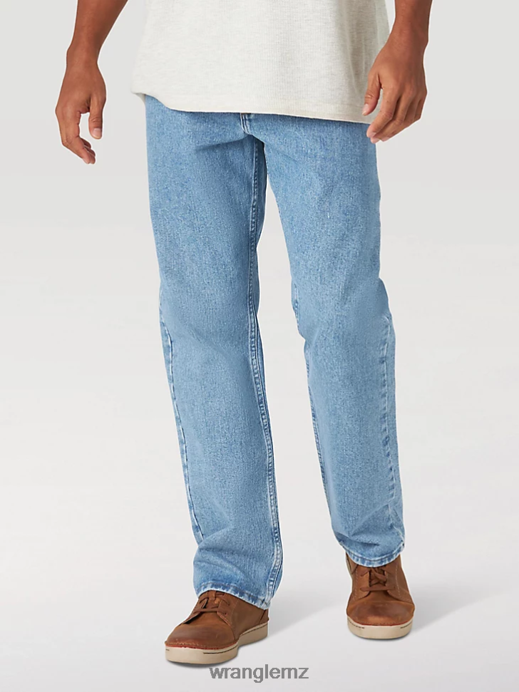 Wrangler Authentics Relaxed Fit Cotton Jean Light Stonewash (10ZM200LS) Men Clothing DRL6LH112