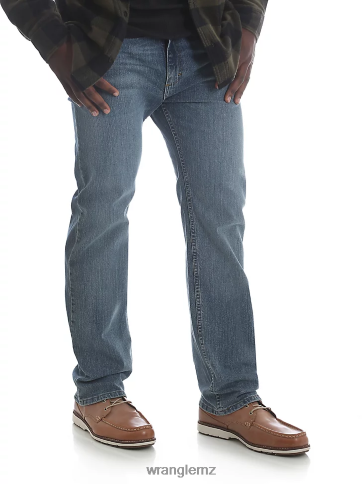 Wrangler Five Star Premium Denim Flex For Comfort Straight Fit Jean Tombstone (95FXVTS) Men Clothing DRL6LH193