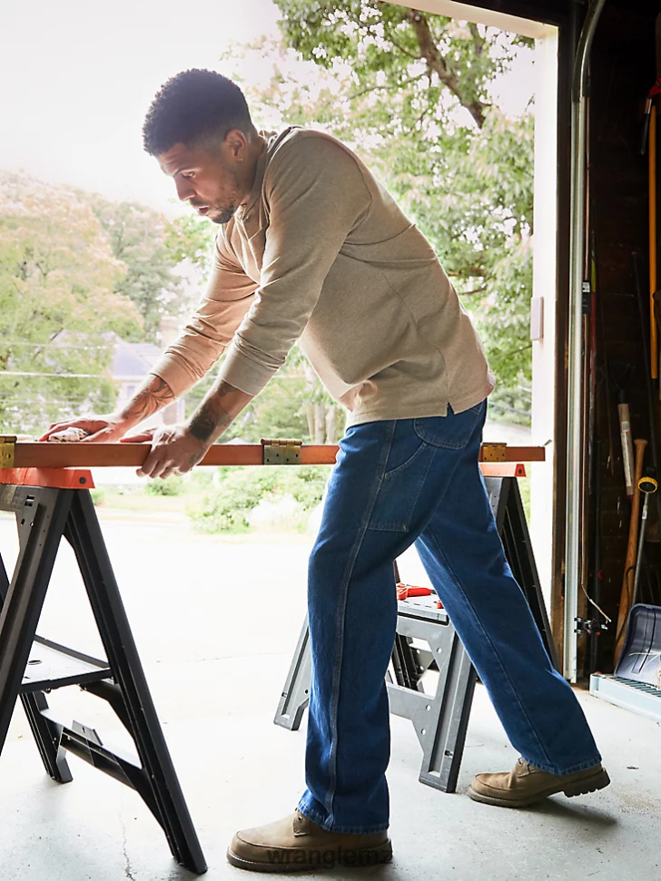 Wrangler RIGGS Workwear Carpenter Antique Indigo (3W020AI) Men Clothing DRL6LH156