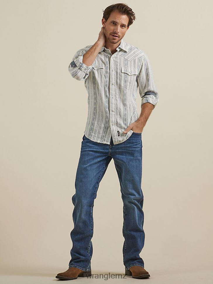 Wrangler Retro Relaxed Fit Bootcut Jean Jersey (WRT20JE) Men Clothing DRL6LH43