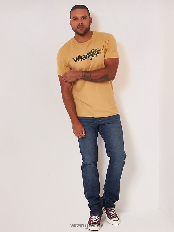 Wrangler Retro Slim Fit Straight Leg Jean Night Shift (112325734) Men Clothing DRL6LH24