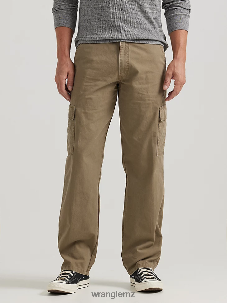 Wrangler Authentics Relaxed Cargo Pant Barley (10ZM6LGML) Men Clothing DRL6LH246