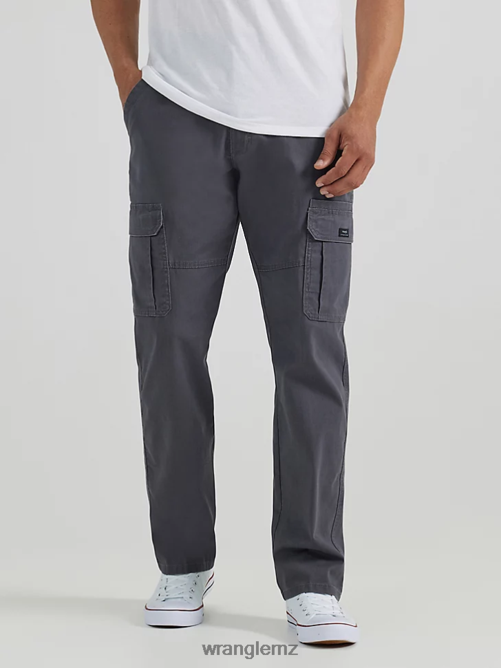 Wrangler Authentics Relaxed Stretch Cargo Pant Anthracite (10ZM7ABAH) Men Clothing DRL6LH235