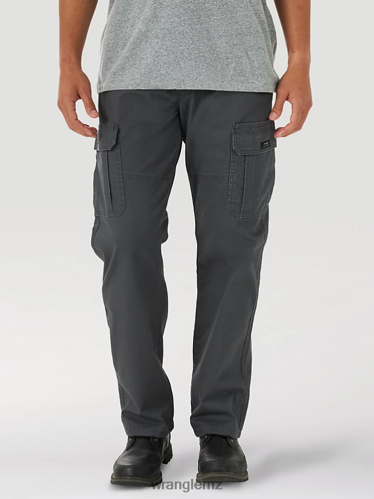 Wrangler Five Star Premium Relaxed Fit Flex Cargo Pant Anthricite (70ABWAH) Men Clothing DRL6LH222