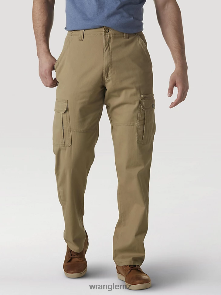 Wrangler Five Star Premium Relaxed Fit Flex Cargo Pant Elmwood (70ABWEW) Men Clothing DRL6LH219