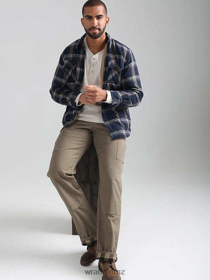 Wrangler RIGGS WORKWEAR Lined Ripstop Ranger Pant Bark (3W065BR) Men Clothing DRL6LH678