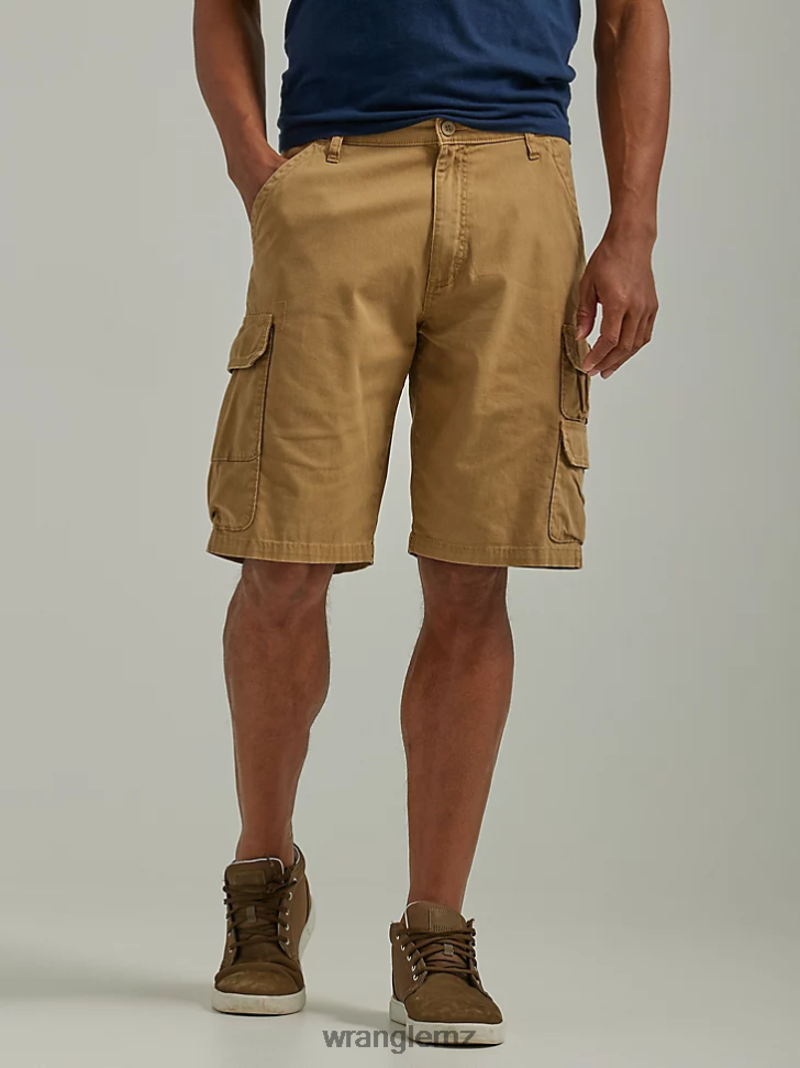 Wrangler Five Star Premium Stacked Cargo Short Acorn (112336365) Men Clothing DRL6LH532