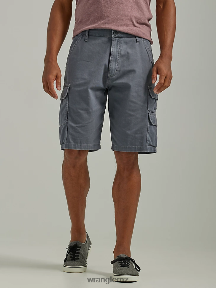 Wrangler Five Star Premium Stacked Cargo Short Pewter (112336362) Men Clothing DRL6LH530