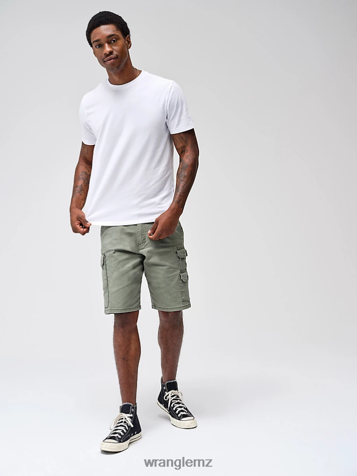 Wrangler Five Star Premium Stacked Cargo Short Spruce (112336367) Men Clothing DRL6LH535