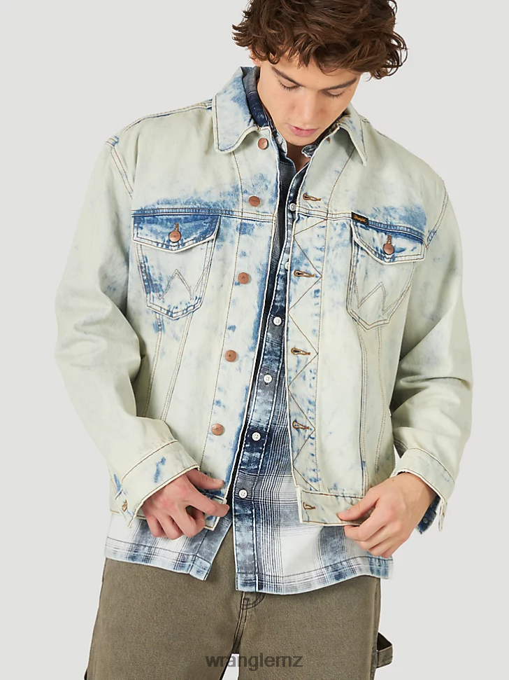 Wrangler Heritage Anti-Fit Jacket Salt Water (112317432) Men Clothing DRL6LH620