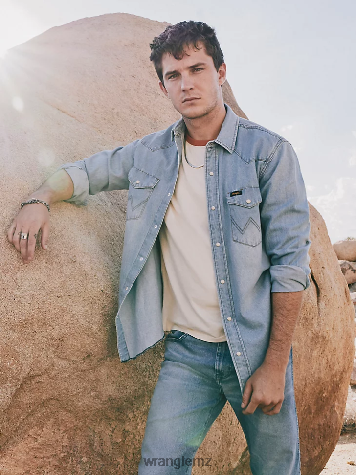 Wrangler Heritage Workshirt Sunfade (112335476) Men Clothing DRL6LH475