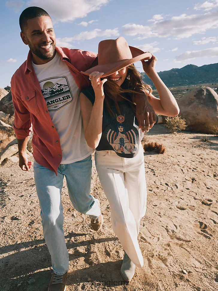 Wrangler Retro Premium Long Sleeve Button-Down Solid Shirt Salmon Red (112324852) Men Clothing DRL6LH303