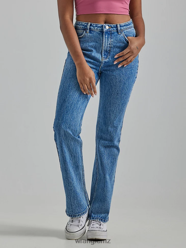 Wrangler High Rise Bold Boot Jean Topaz (112333827) Women Clothing DRL6LH735