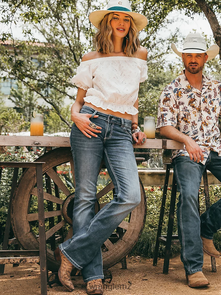 Wrangler Retro Mae Jean Deadwood (09MWZDW) Women Clothing DRL6LH737