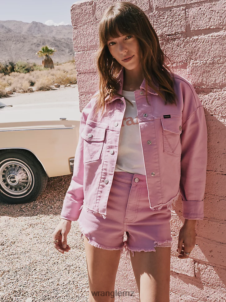 Wrangler High Rise Vintage Cut-Off Short Berry (112333536) Women Clothing DRL6LH835