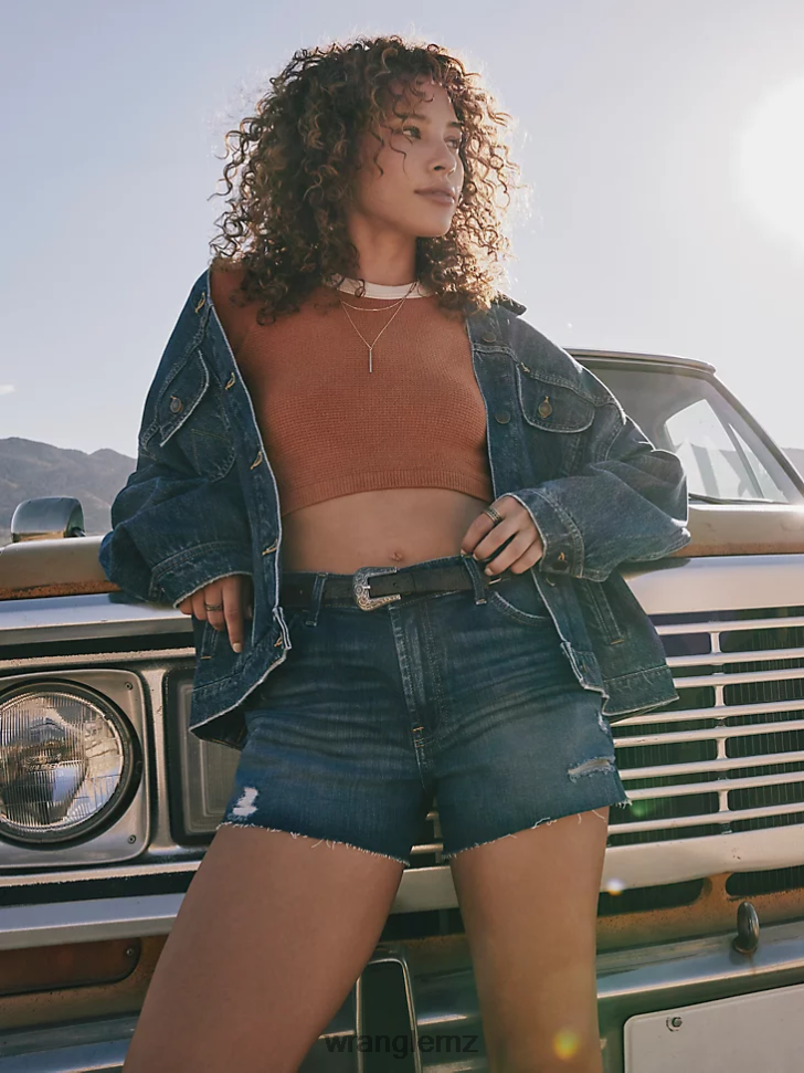 Wrangler High Rise Vintage Cut-Off Short Crimson (112327628) Women Clothing DRL6LH832